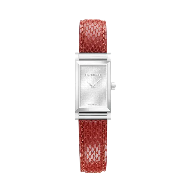 herbelin-antar-s-bracelet-simple-rouge-serpent-en-cuir image 1