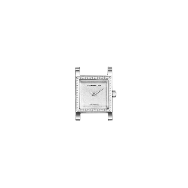 herbelin-antar-s-carr-blanc-diamants-montre-femme-acier image 1