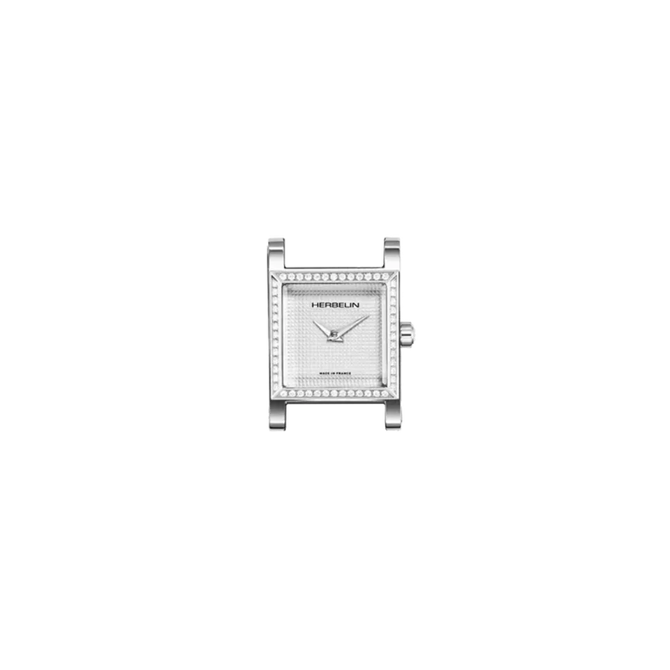herbelin-antar-s-carr-blanc-diamants-montre-femme-acier image 1