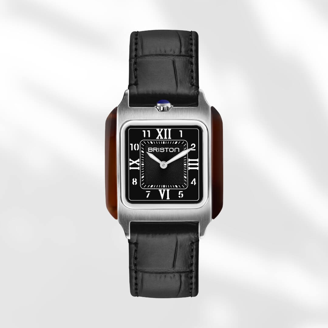briston-bracelet-cuir-luxury-18-mm-noir-mat-fa-on-alligator-2 image 2