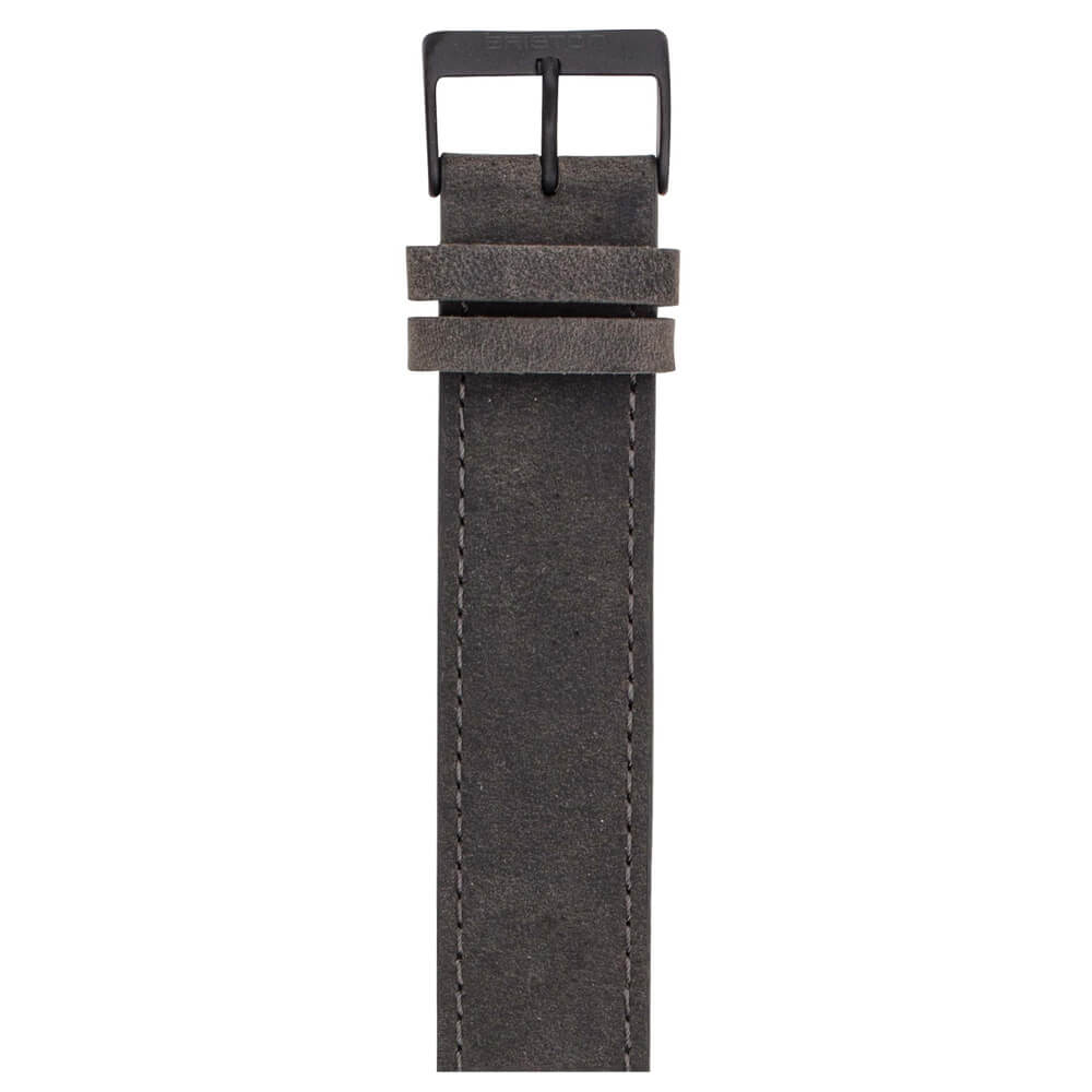 briston-clubmaster-classic-bracelet-cuir-vintage-20-mm-gris image 2