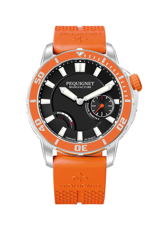 pequignet-extr-me-300-orange-montre-de-plong-e-automatique-calibre-royal image 1