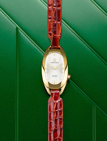 march-la-b-oblongue-continental-montre-femme-20-mm-dor image 3