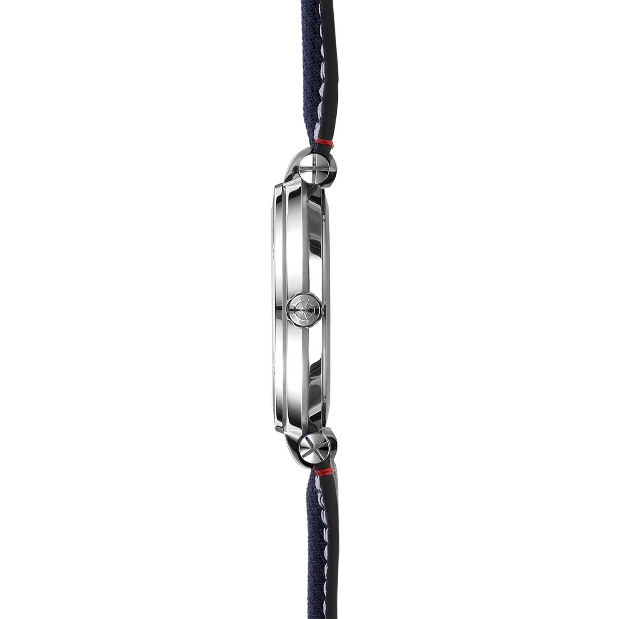 herbelin-newport-quartz-date-montre-homme-acier-cadran-bleu-textile image 2