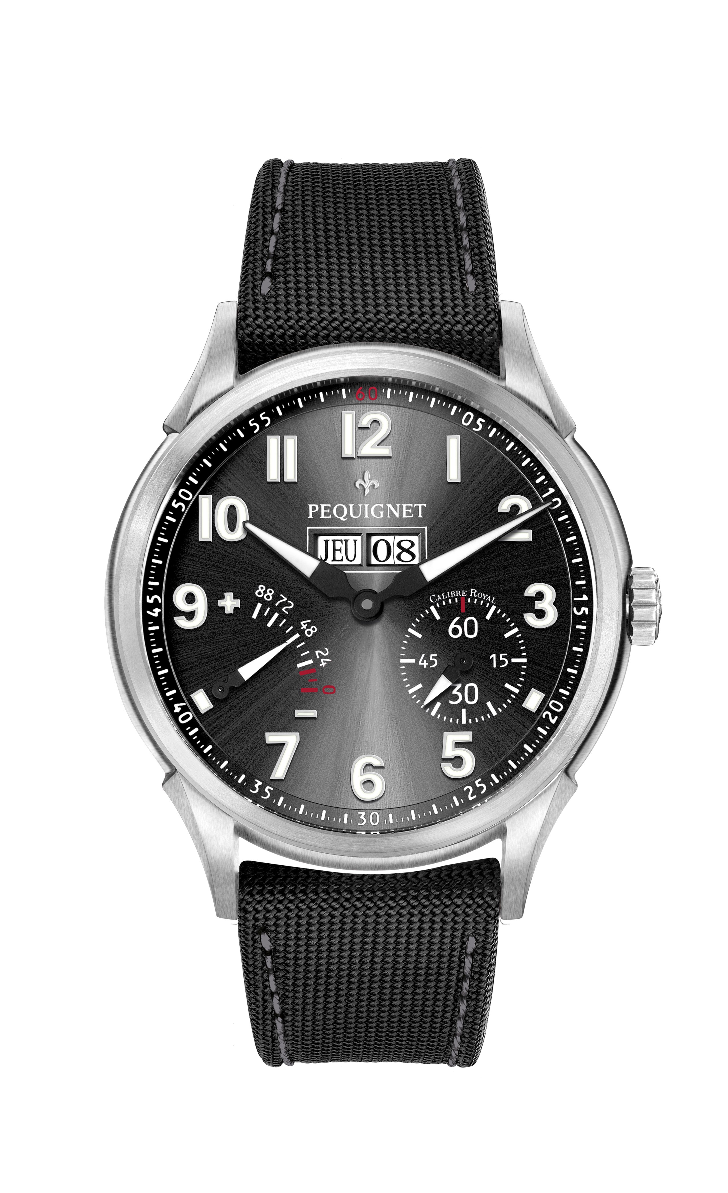 pequignet-royale-titane-montre-homme-pilote-44-mm-calibre-royal-petite-seconde-e image 1