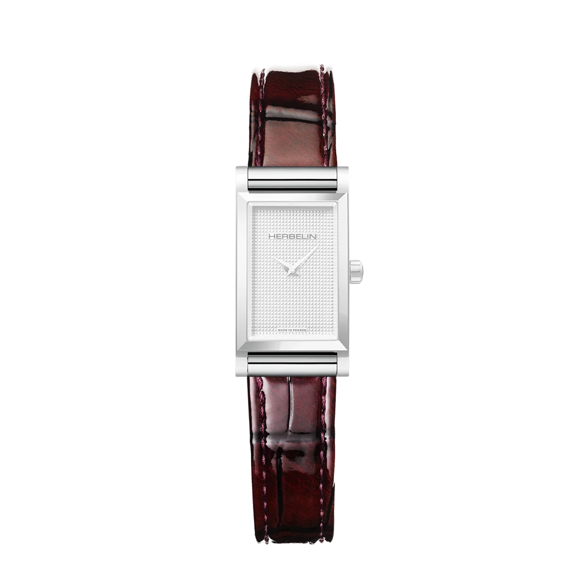 herbelin-antar-s-bracelet-simple-bordeaux-vernis-bracelet-cuir-verni image 1