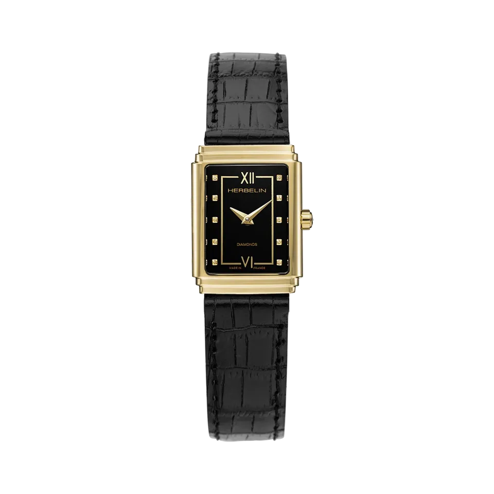 herbelin-art-d-co-1925-s-quartz-dor-diamants-femme image 1