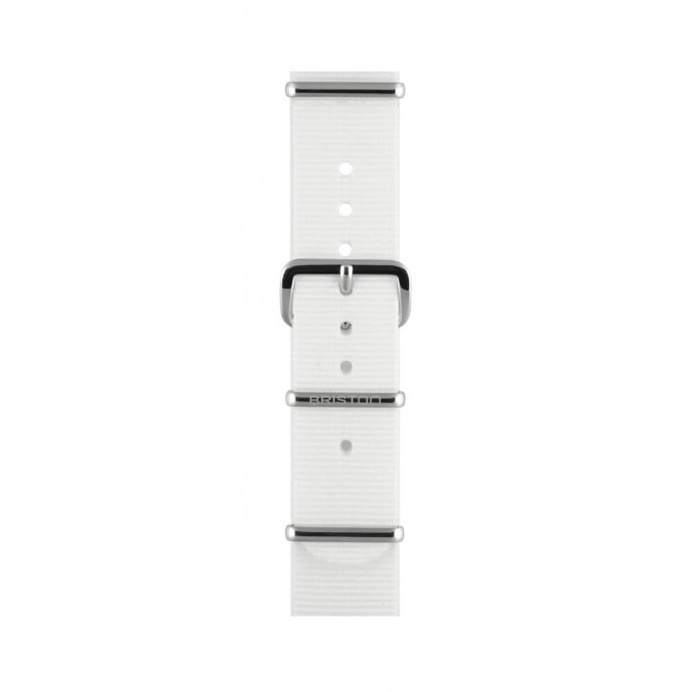 briston-clubmaster-classic-bracelet-nato-nylon-blanc-18-mm image 1