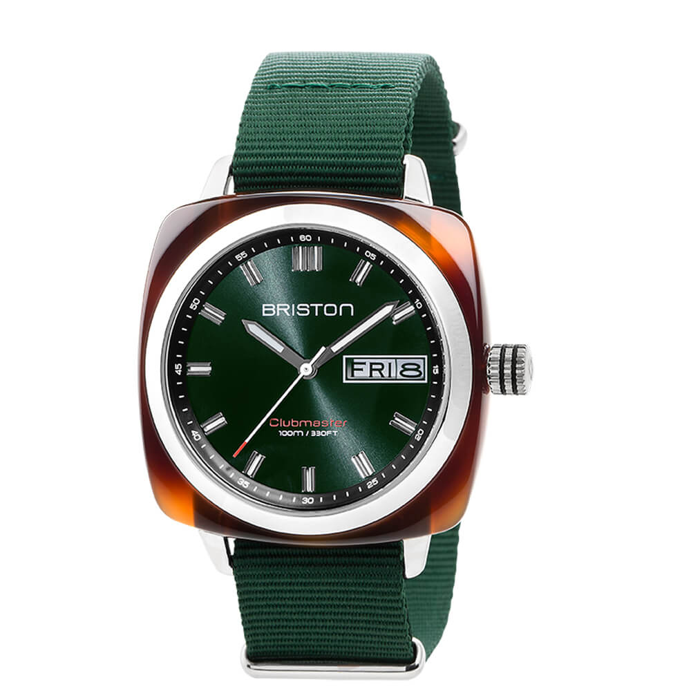 briston-clubmaster-sport-montre-hms-42-mm-vert-anglais image 1