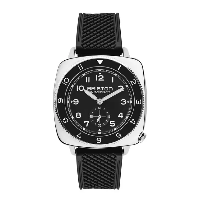 briston-clubmaster-legend-petite-seconde-automatique-39-mm-noir-acier-fkm image 1
