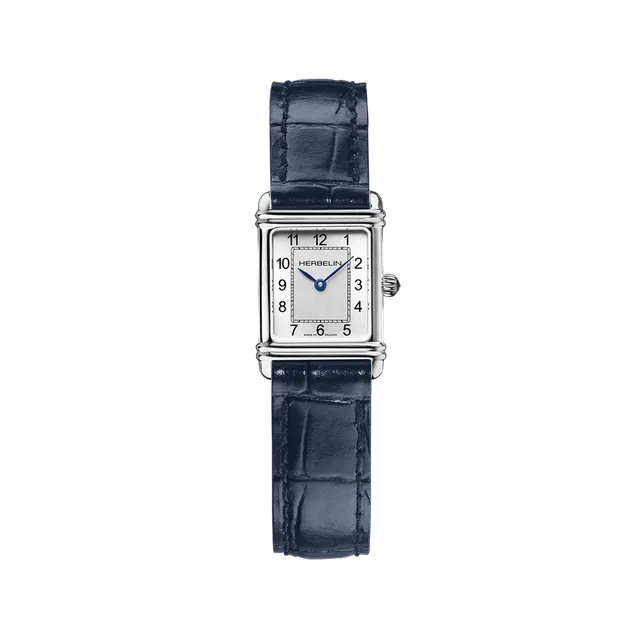 herbelin-art-d-co-montre-quartz-femme-acier-noir image 1