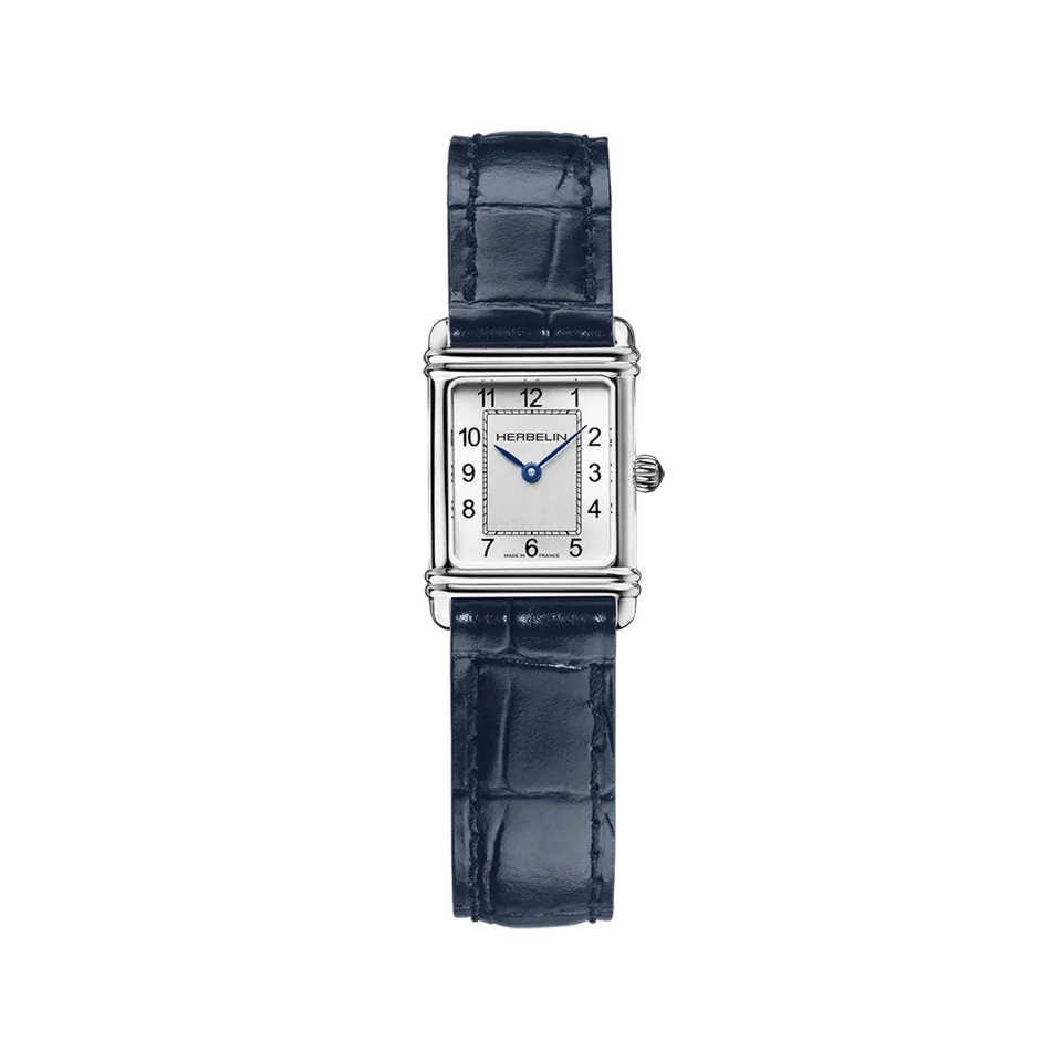 herbelin-art-d-co-montre-quartz-femme-acier-noir image 1