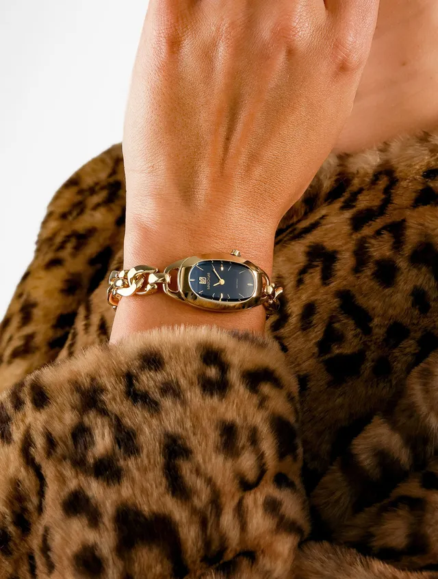 march-la-b-oblongue-supreme-20mm-cadran-noir-bo-tier-dor-quartz-suisse image 1