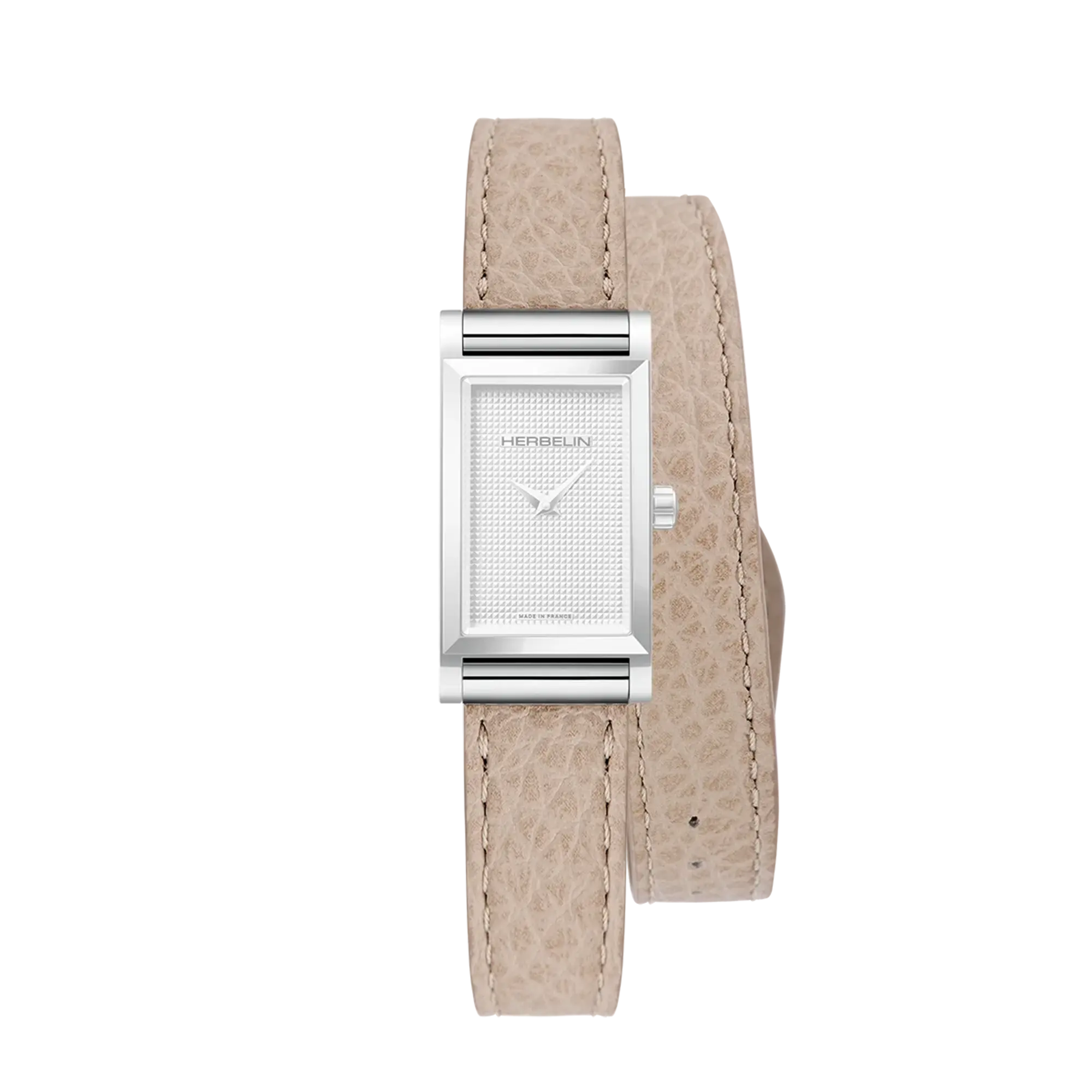 herbelin-antar-s-bracelet-double-tour-cuir-beige-sable image 2