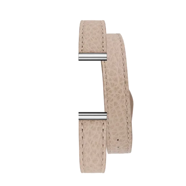 herbelin-antar-s-bracelet-double-tour-cuir-beige-sable image 1