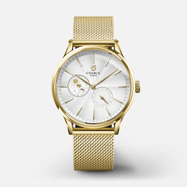 charlie-paris-initial-36-jour-nuit-dor-automatique-femme-36mm image 1