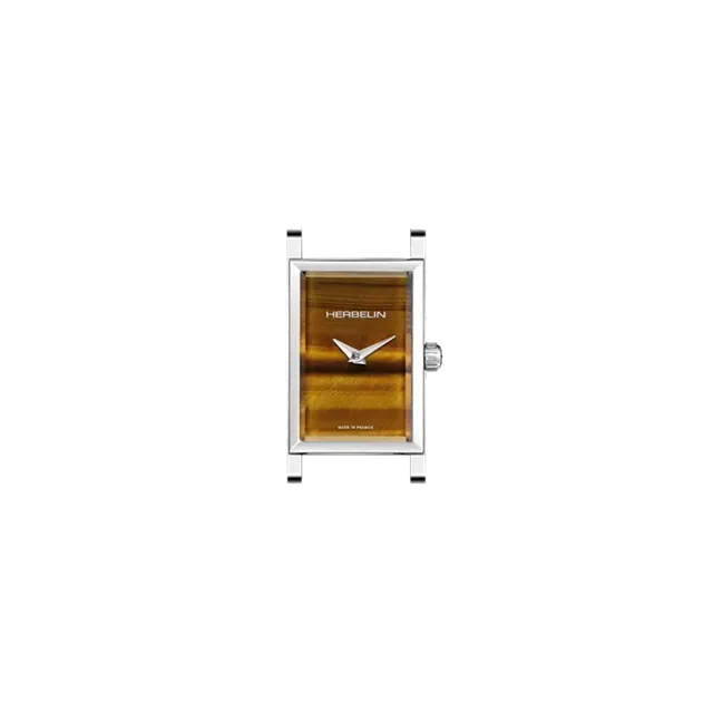 herbelin-antar-s-bo-tier-rectangle-il-de-tigre-acier-316l image 1