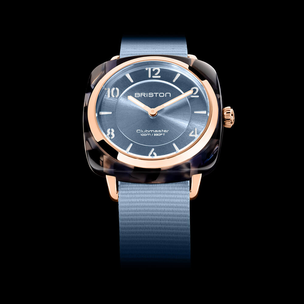 briston-clubmaster-chic-36-mm-gold-bleu-glacier-montre-quartz-femme image 3