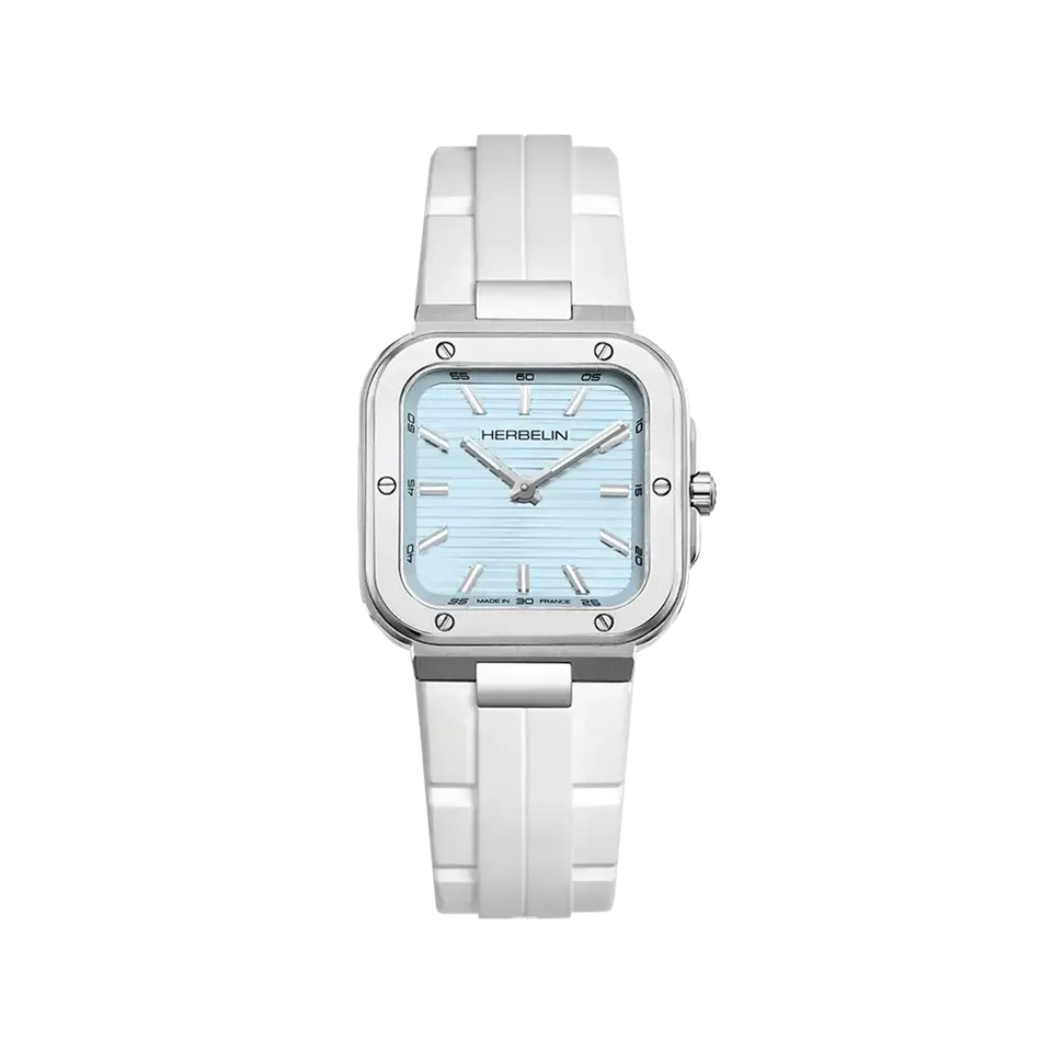 herbelin-cap-camarat-square-dame-bleu-arctique-blanc image 1