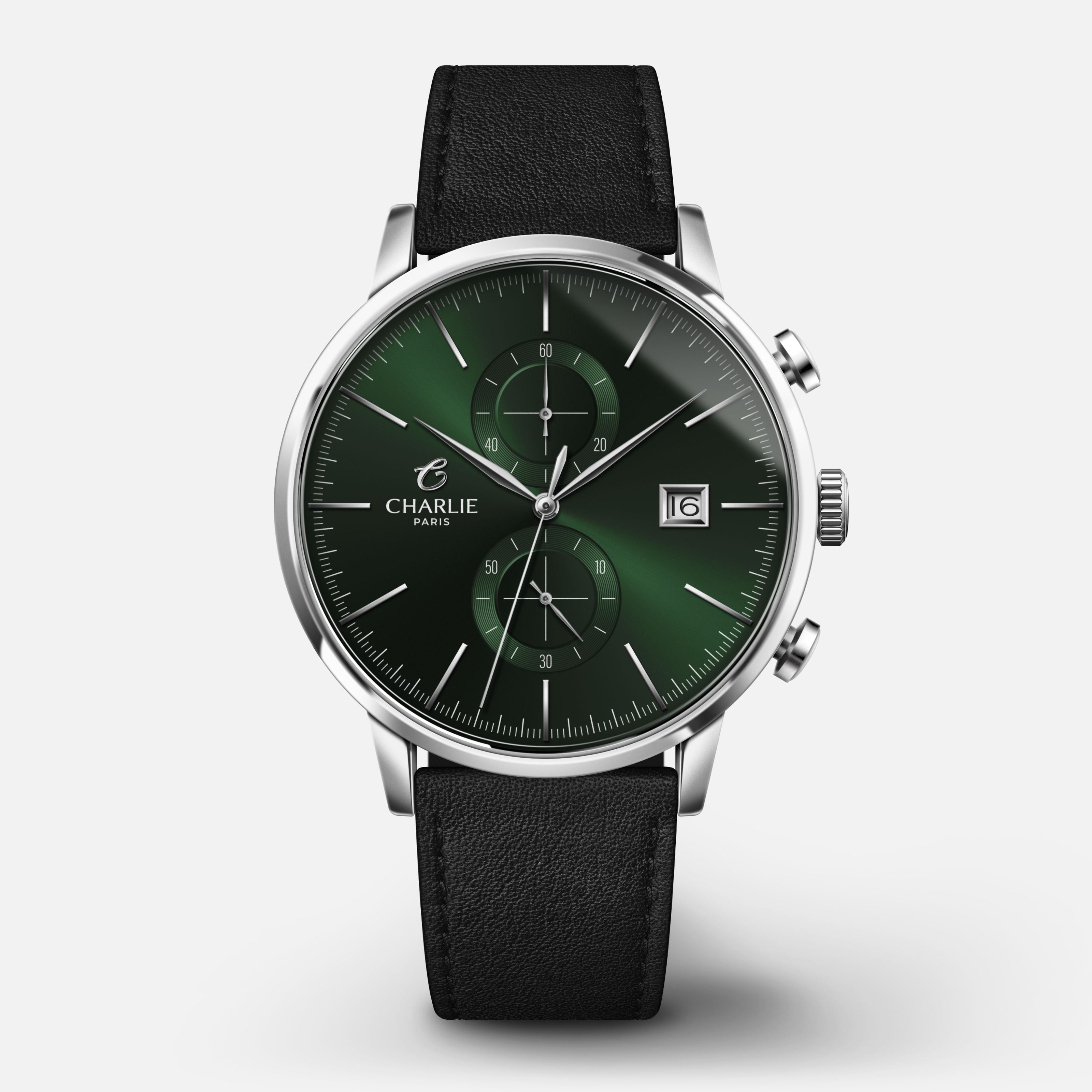 charlie-paris-horizon-montre-chronographe-homme-40mm-cadran-vert image 4
