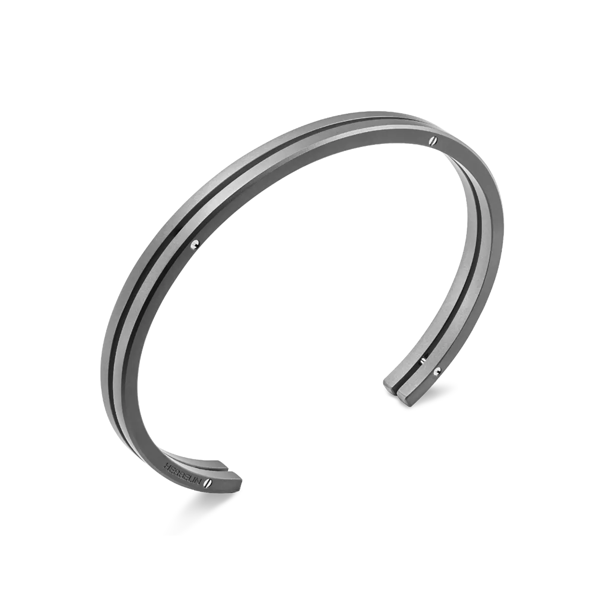 herbelin-jonc-newport-duo-titane-sabl-bracelet-bijou-homme image 4