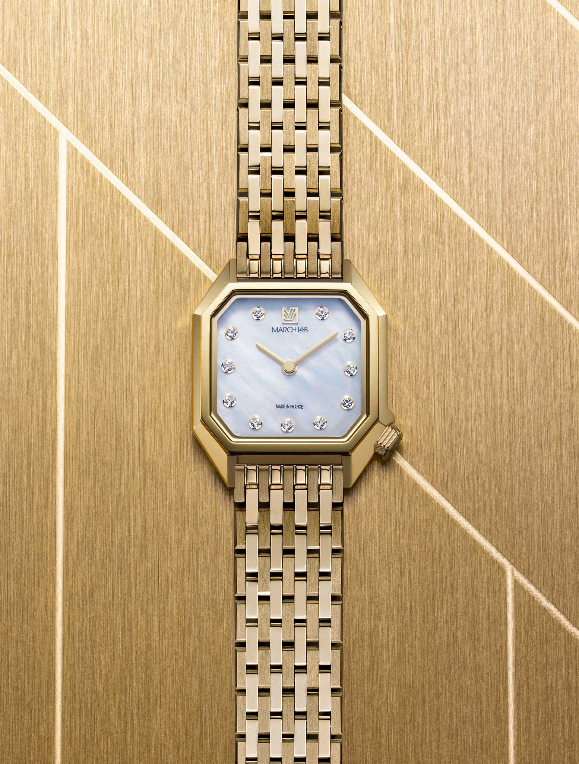 march-la-b-lady-mansart-diamants-nacre-or-18-carats-26-mm-montre-femme-quartz image 3