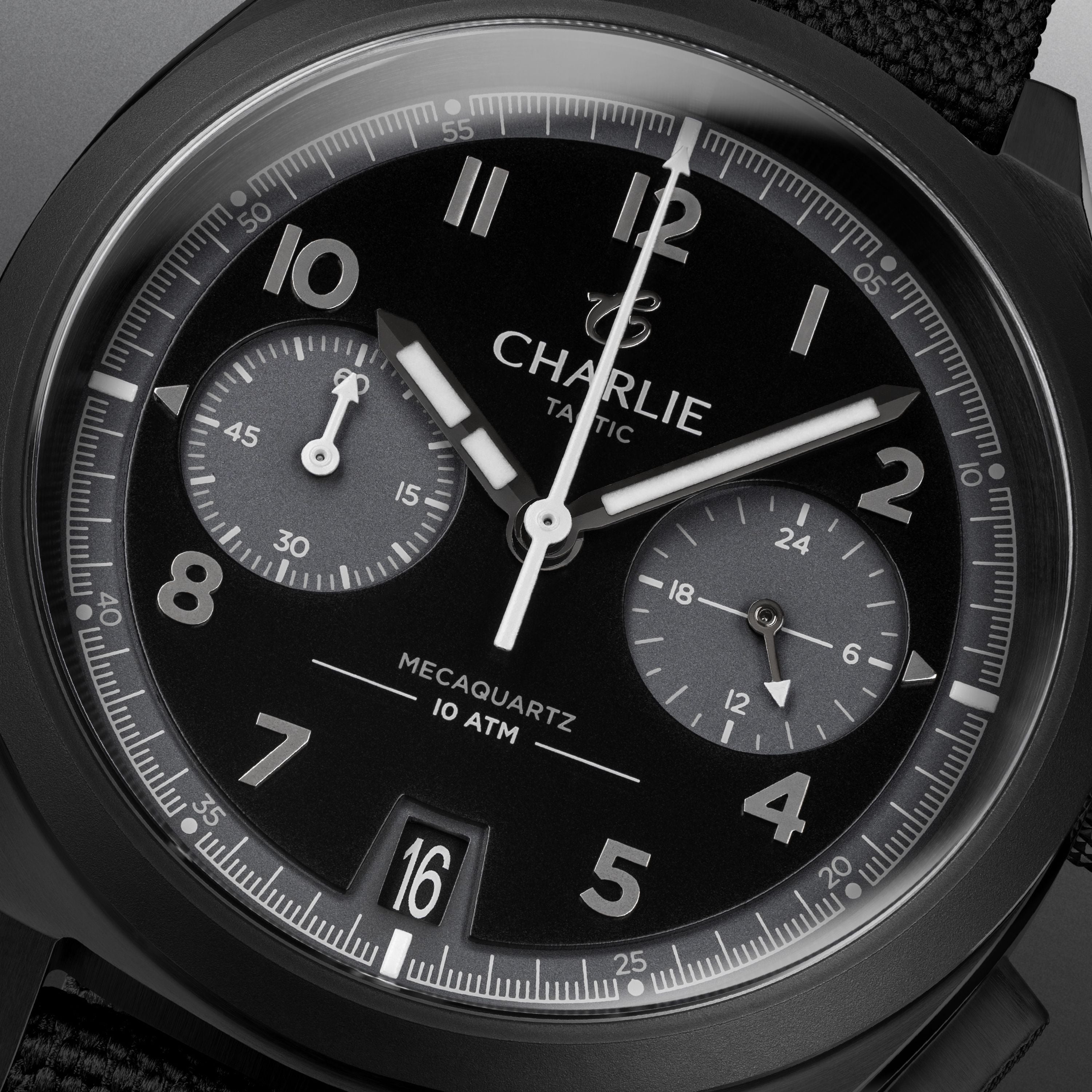 charlie-paris-grx-chronographe-tactic-montre-homme-39mm-pvd-noir-cadran-noir image 4