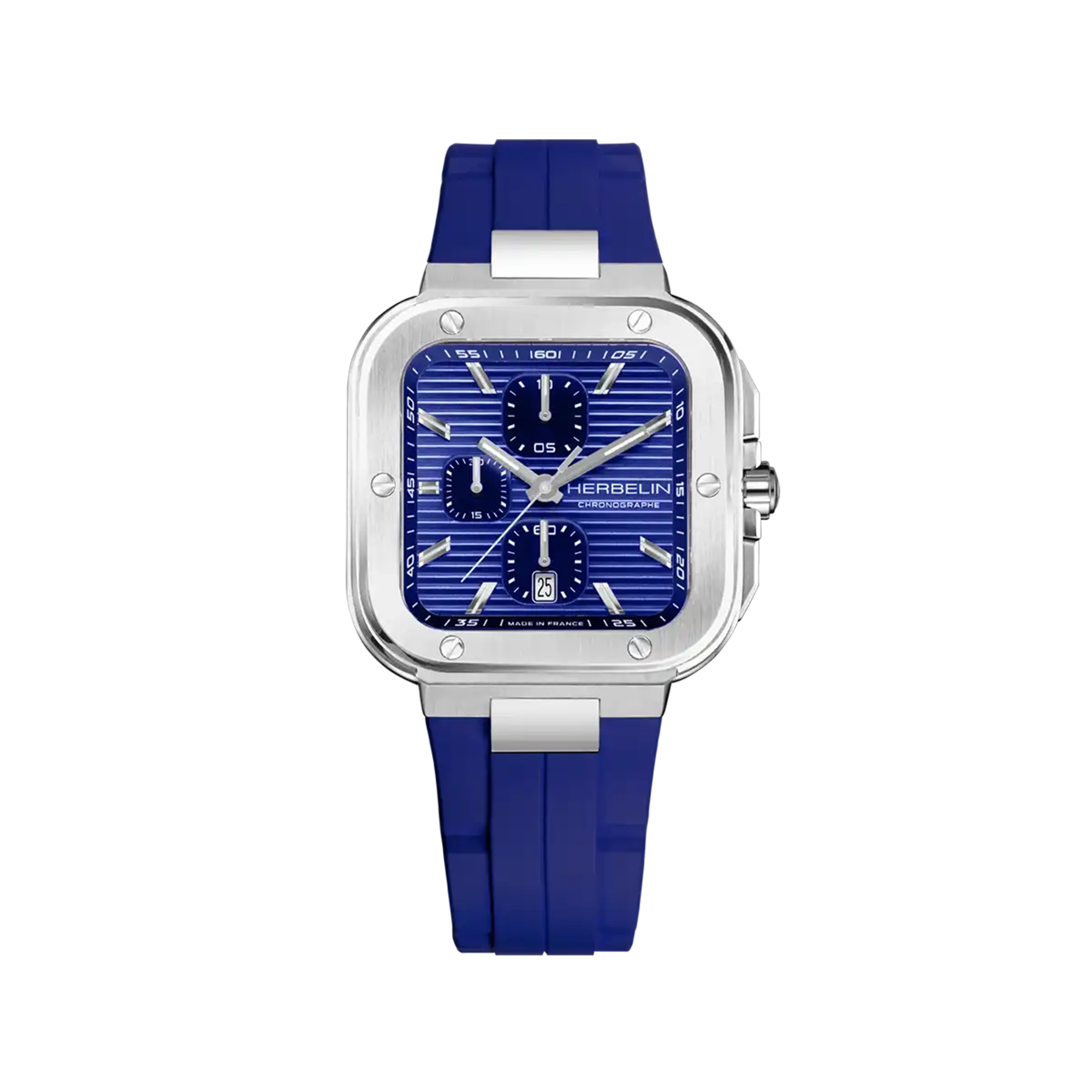 herbelin-cap-camarat-square-chronographe-bleu-fkm-bleu-homme image 1