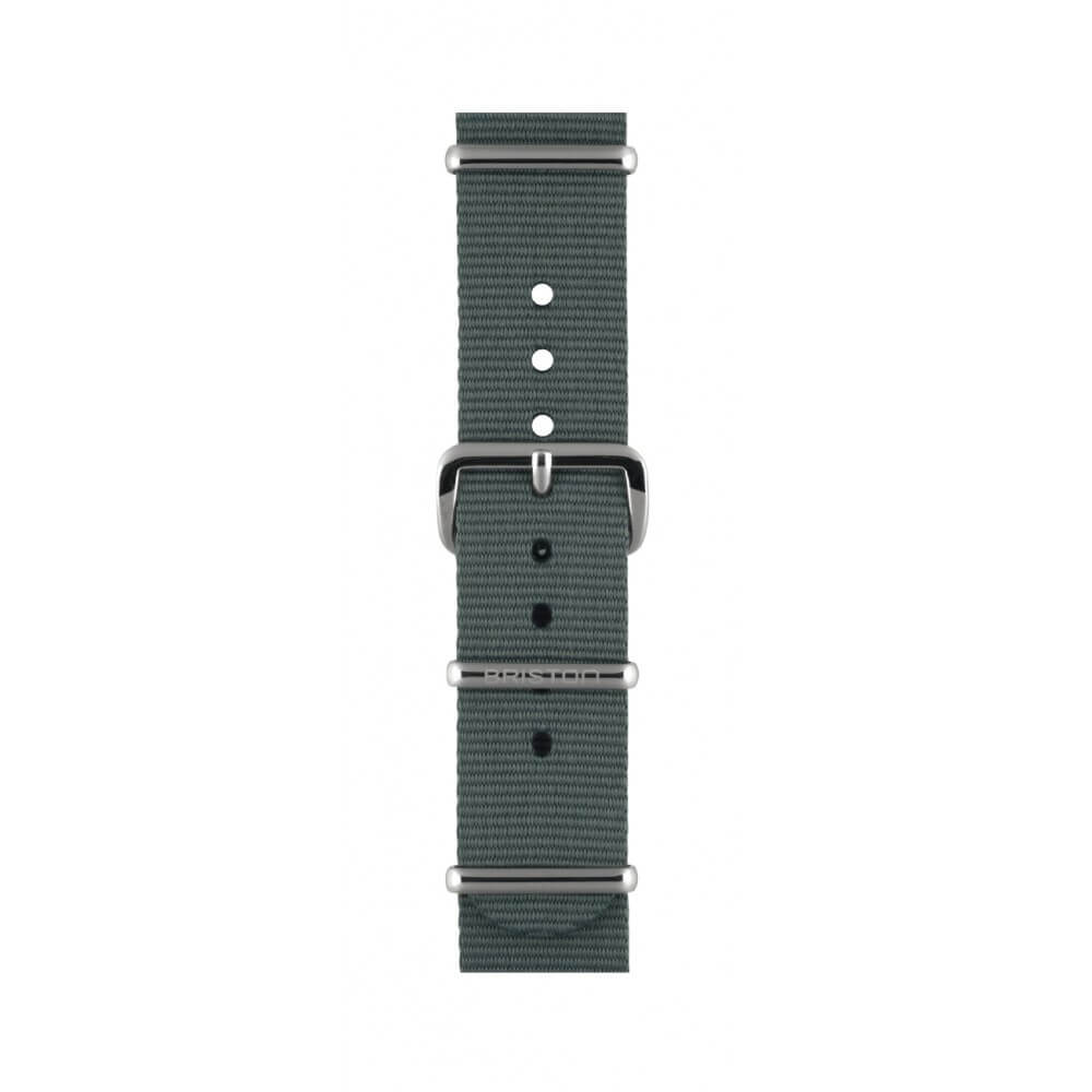 briston-clubmaster-classic-bracelet-nato-18-mm-gris image 1