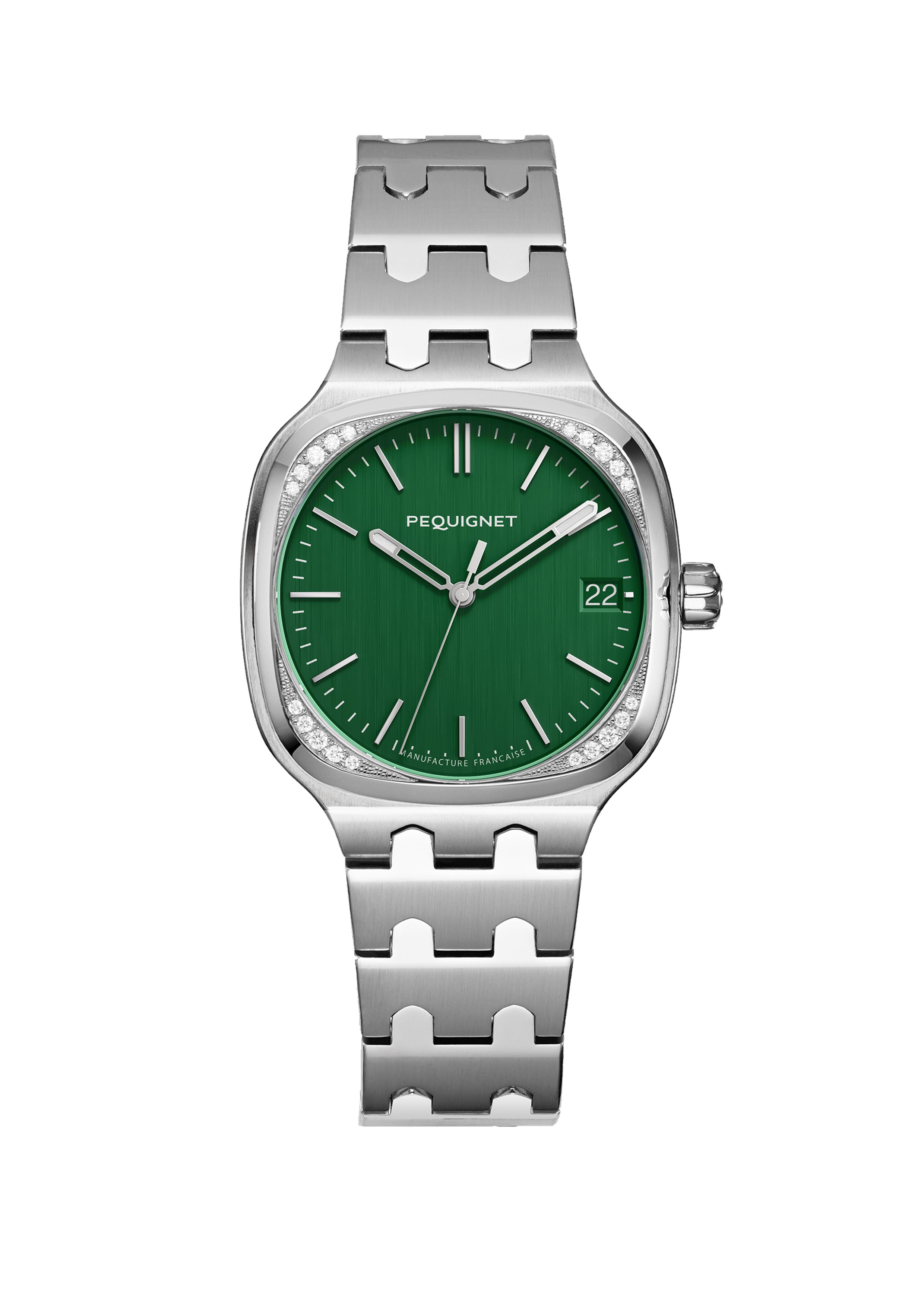 pequignet-concorde-montre-manufacture-calibre-initial-cadran-vert-anglais-lunett image 1