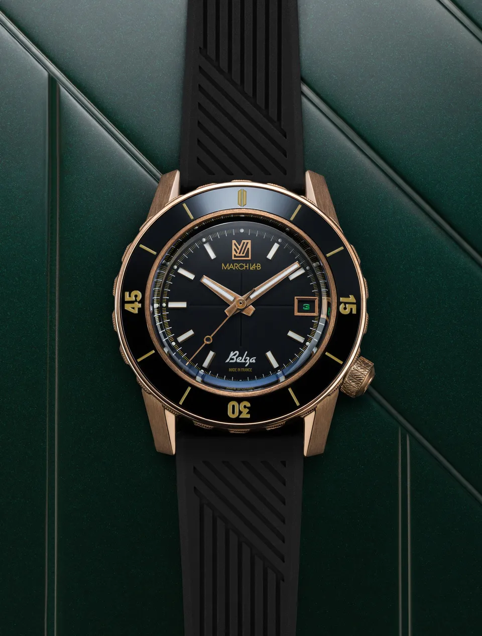 march-la-b-belza-dition-bronze-montre-plongeuse-automatique-40-mm-noire image 1