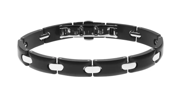 pequignet-moorea-bracelet-bijou-acier-et-dlc-noir image 1