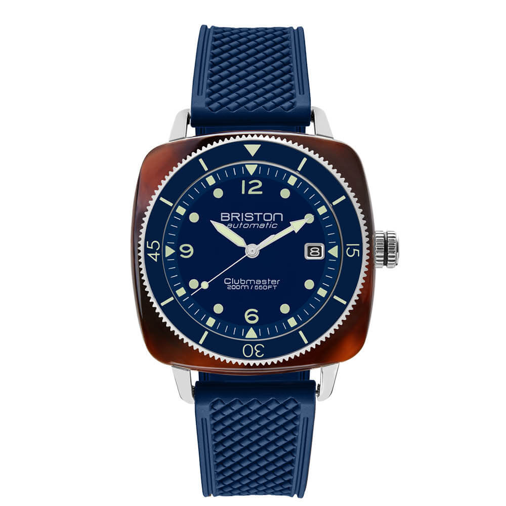 briston-clubmaster-legend-diver-automatique-hms-40-mm-bleu-marine-200m image 1
