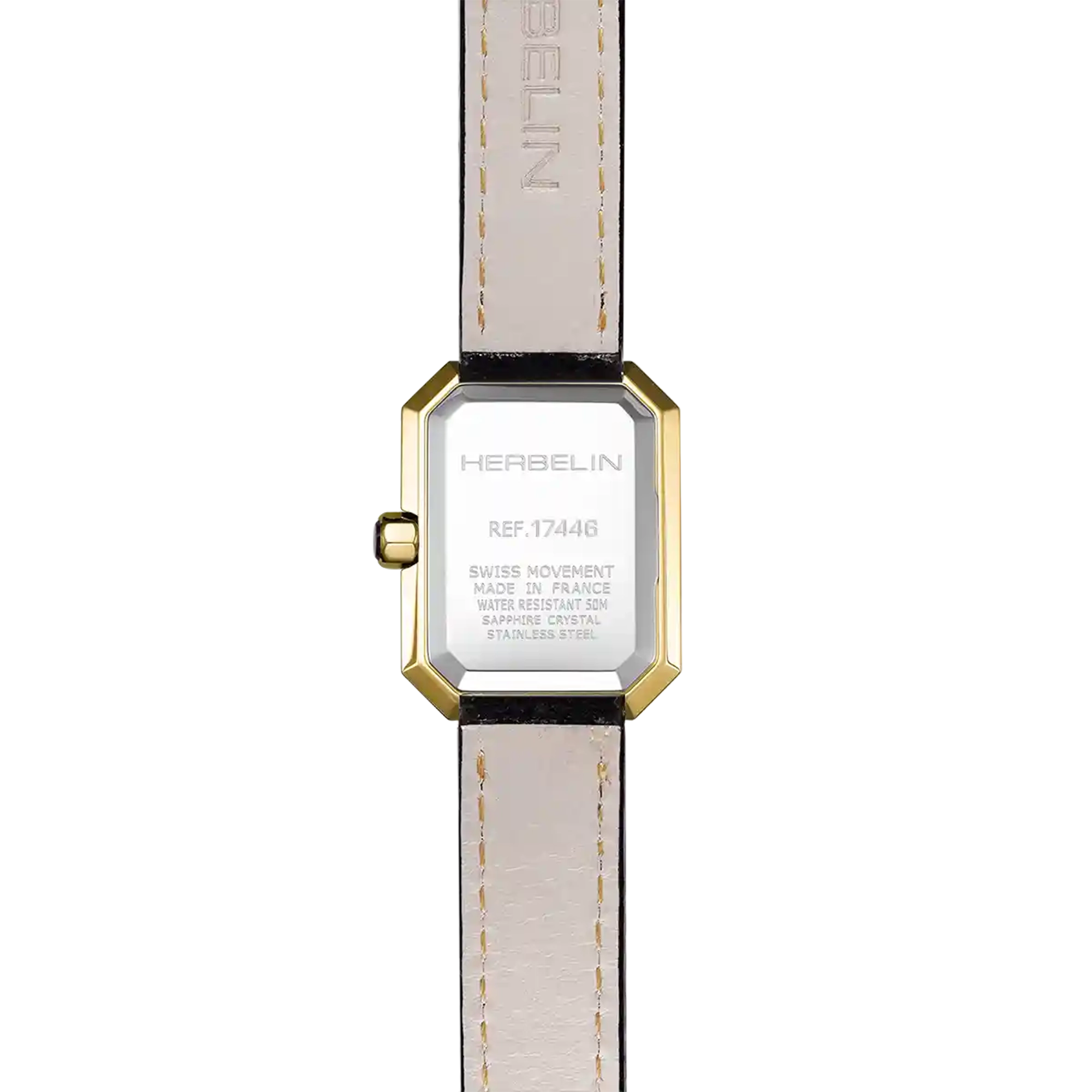 herbelin-octog-ne-quartz-femme-pvd-or-jaune-nacre-blanche image 4