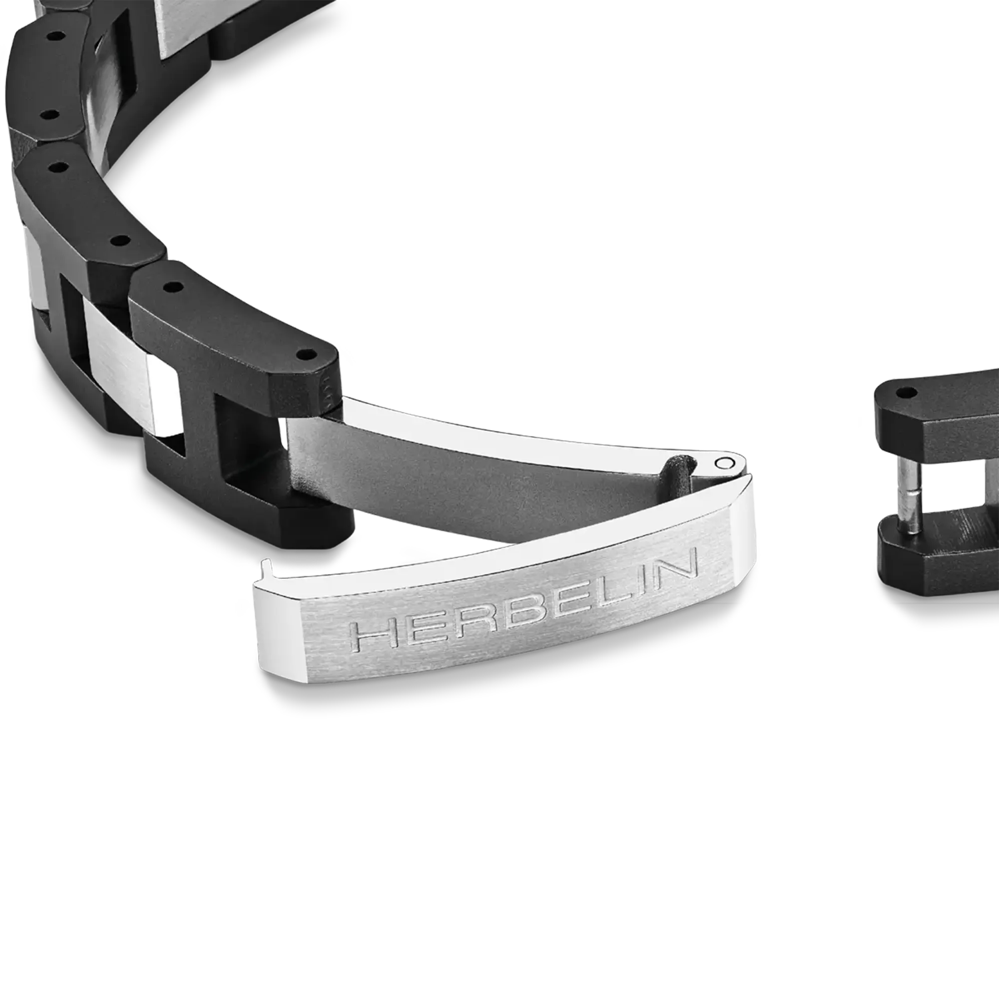 herbelin-bracelet-cap-camarat-bijou-homme-acier-c-ramique-noire image 4