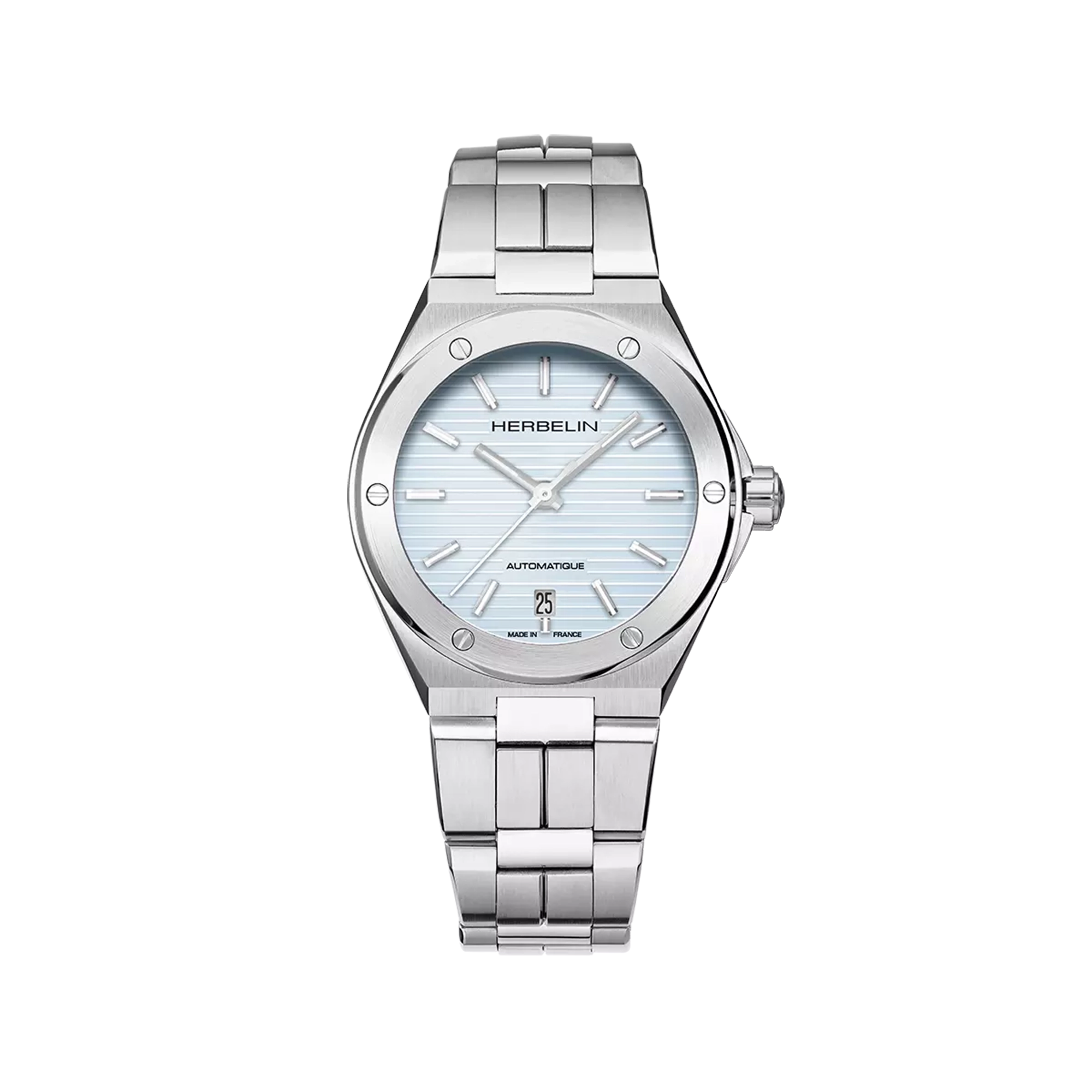 herbelin-cap-camarat-automatique-montre-femme-acier-bleu-arctique image 1