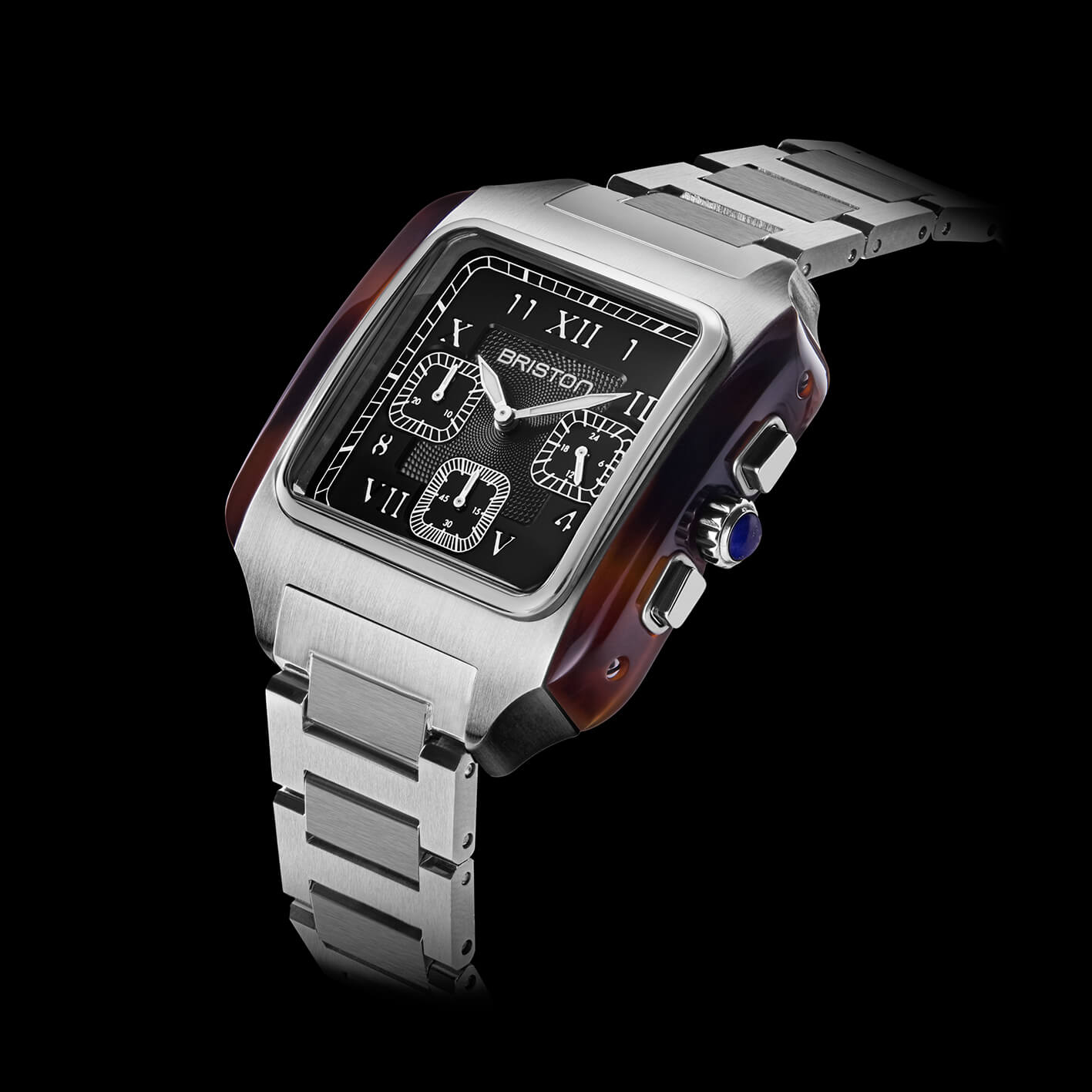 briston-streamliner-kennedy-montre-chronographe-quartz-38-5-mm-acier-noir image 2