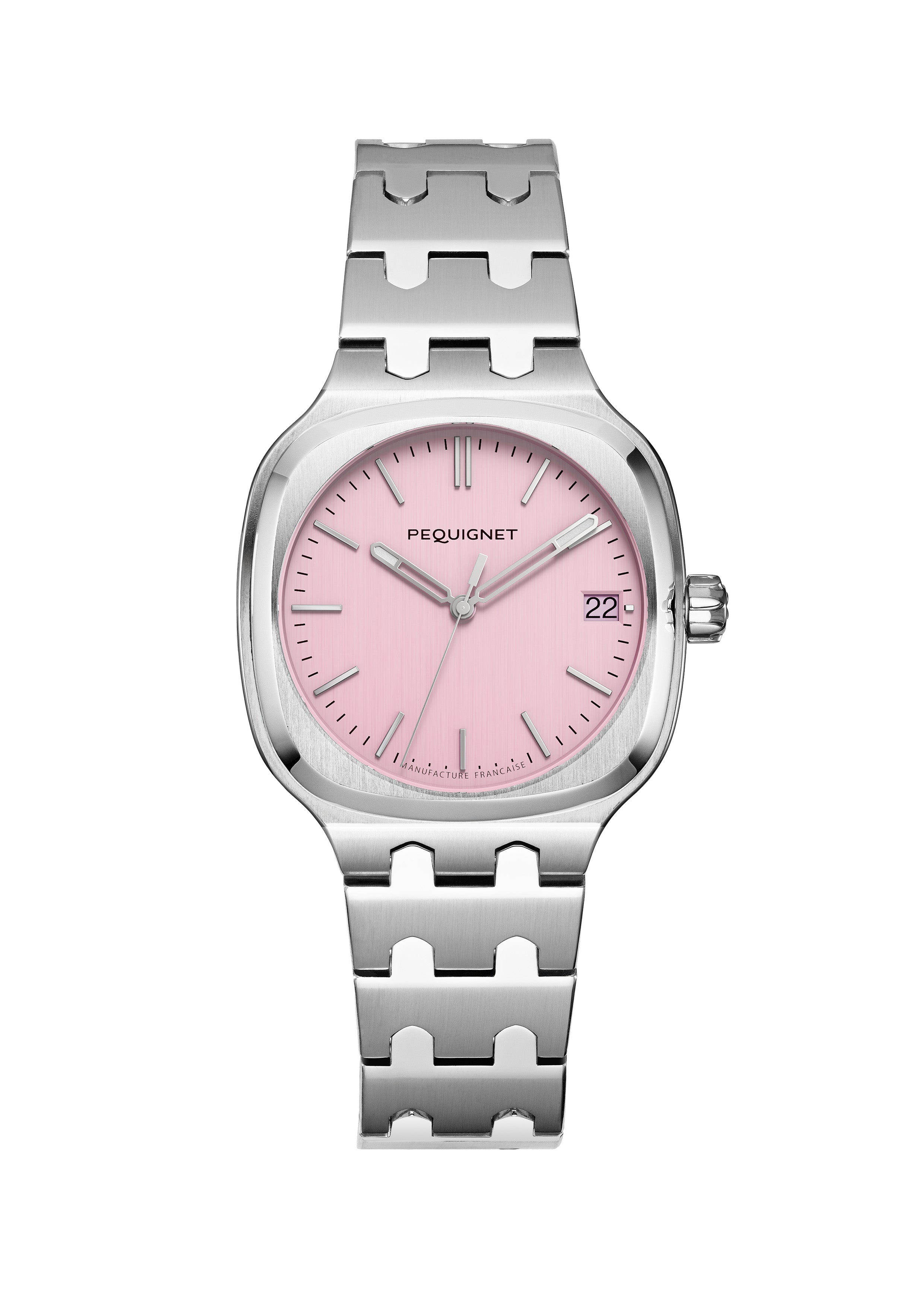 pequignet-concorde-36-mm-rose-sport-chic-montre-femme-acier image 1