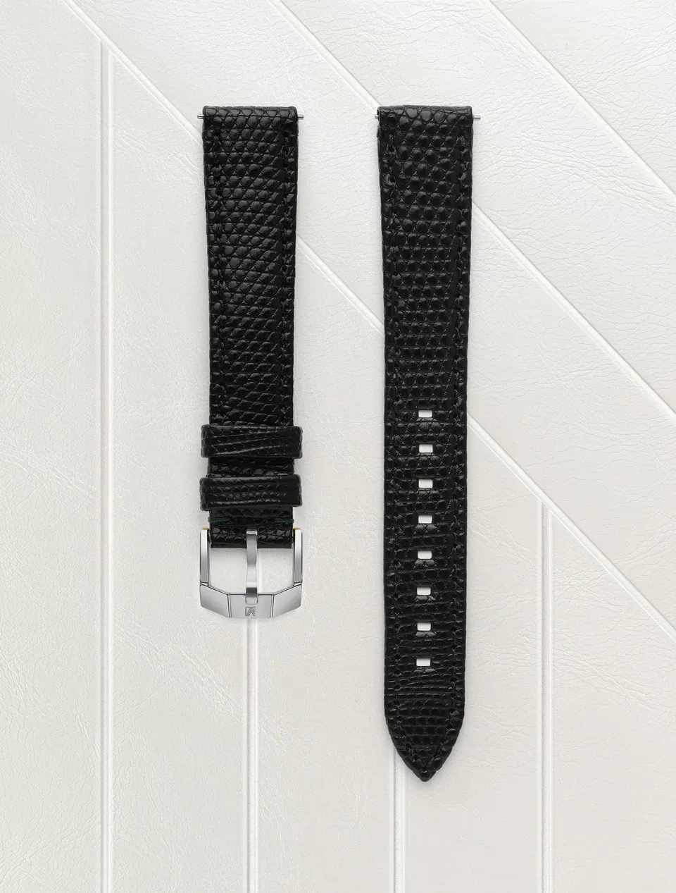 march-la-b-bracelet-l-zard-noir-16mm-interchangeable image 1