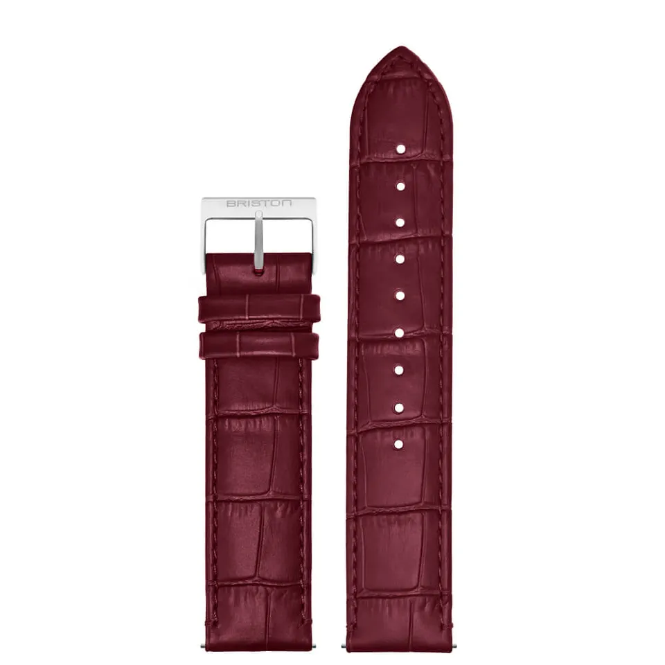 briston-clubmaster-classic-bracelet-cuir-luxury-20-mm-bordeaux-mat-2 image 1