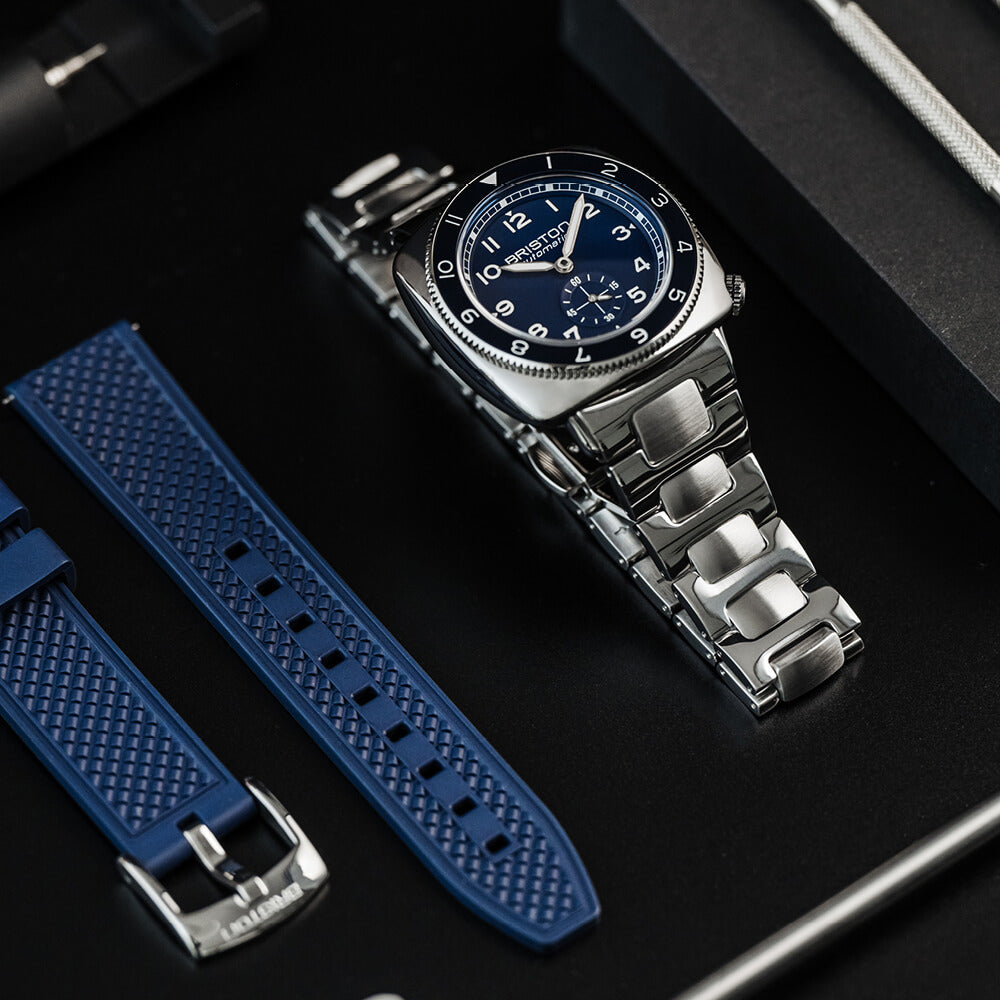 briston-clubmaster-legend-petite-seconde-automatique-39-mm-bleu-acier image 3