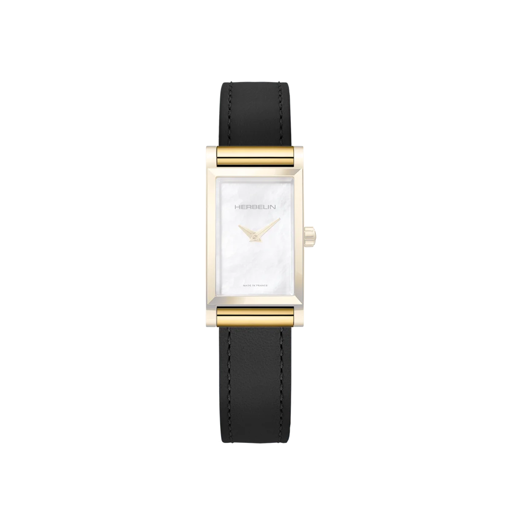 herbelin-antar-s-bracelet-simple-noir-harisson-bracelet-cuir-lisse image 2