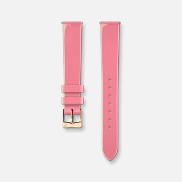 charlie-paris-bracelet-montre-cuir-vernis-rose-14mm image 1