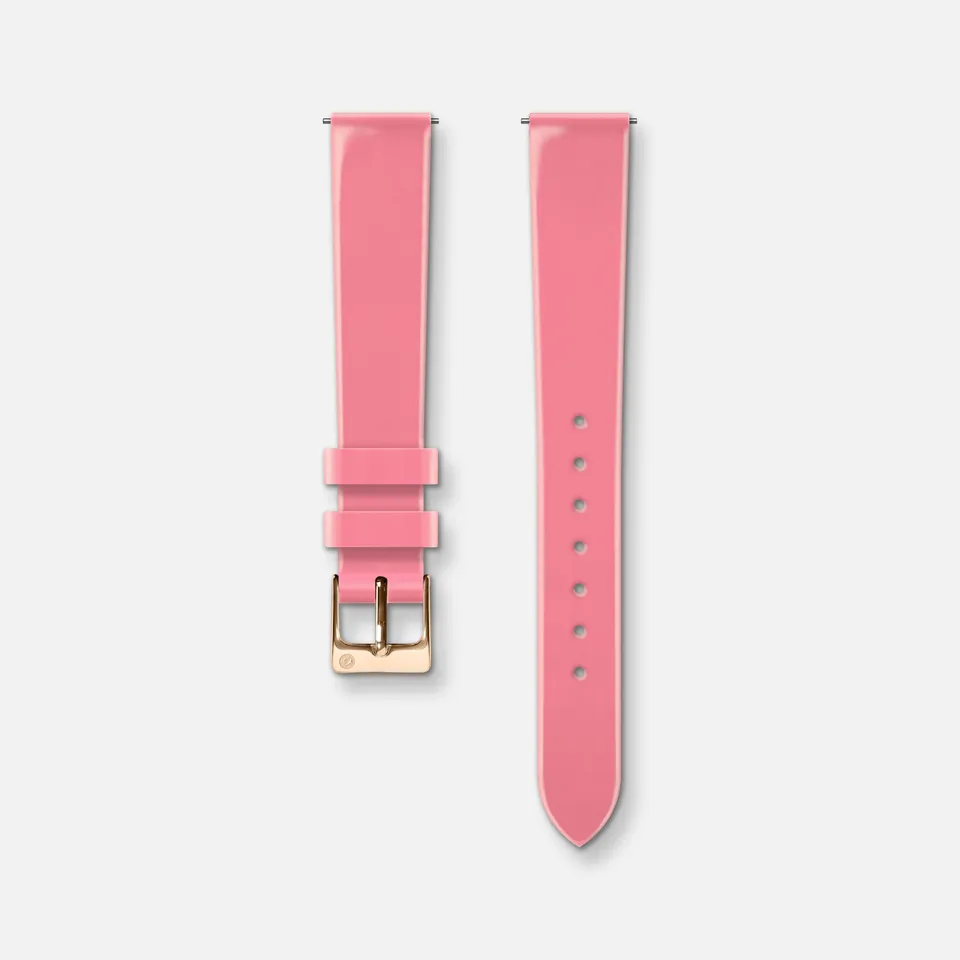 charlie-paris-bracelet-montre-cuir-vernis-rose-14mm image 1