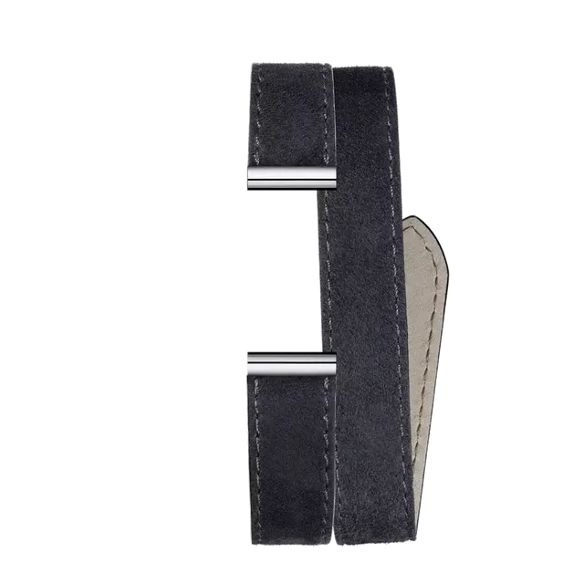 herbelin-antar-s-bracelet-double-tour-cuir-velours-kid-anthracite image 1