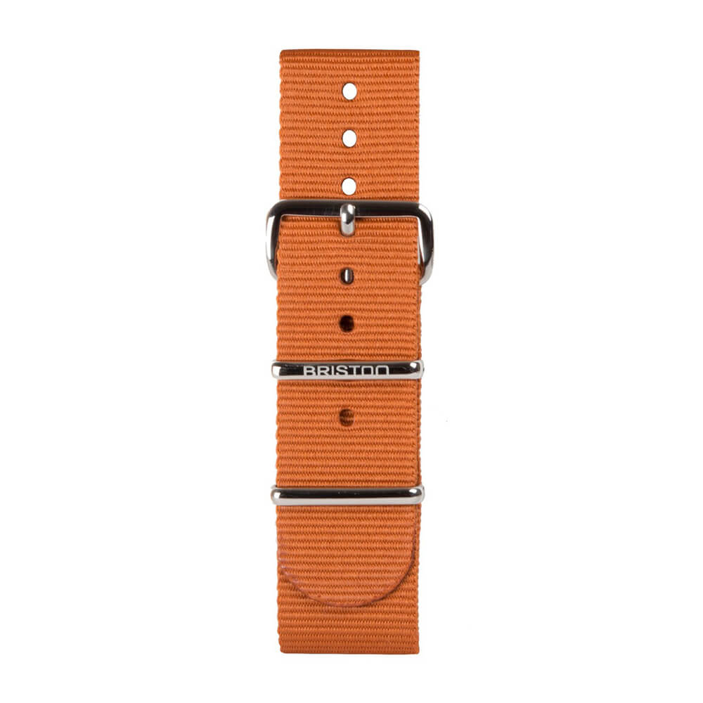 briston-clubmaster-classic-bracelet-type-nato-20-mm-marron-fonc image 2