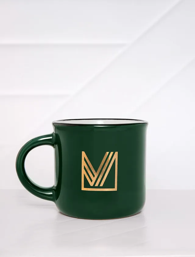 march-la-b-le-mug-mug-c-ramique-verte-logo-dor image 1