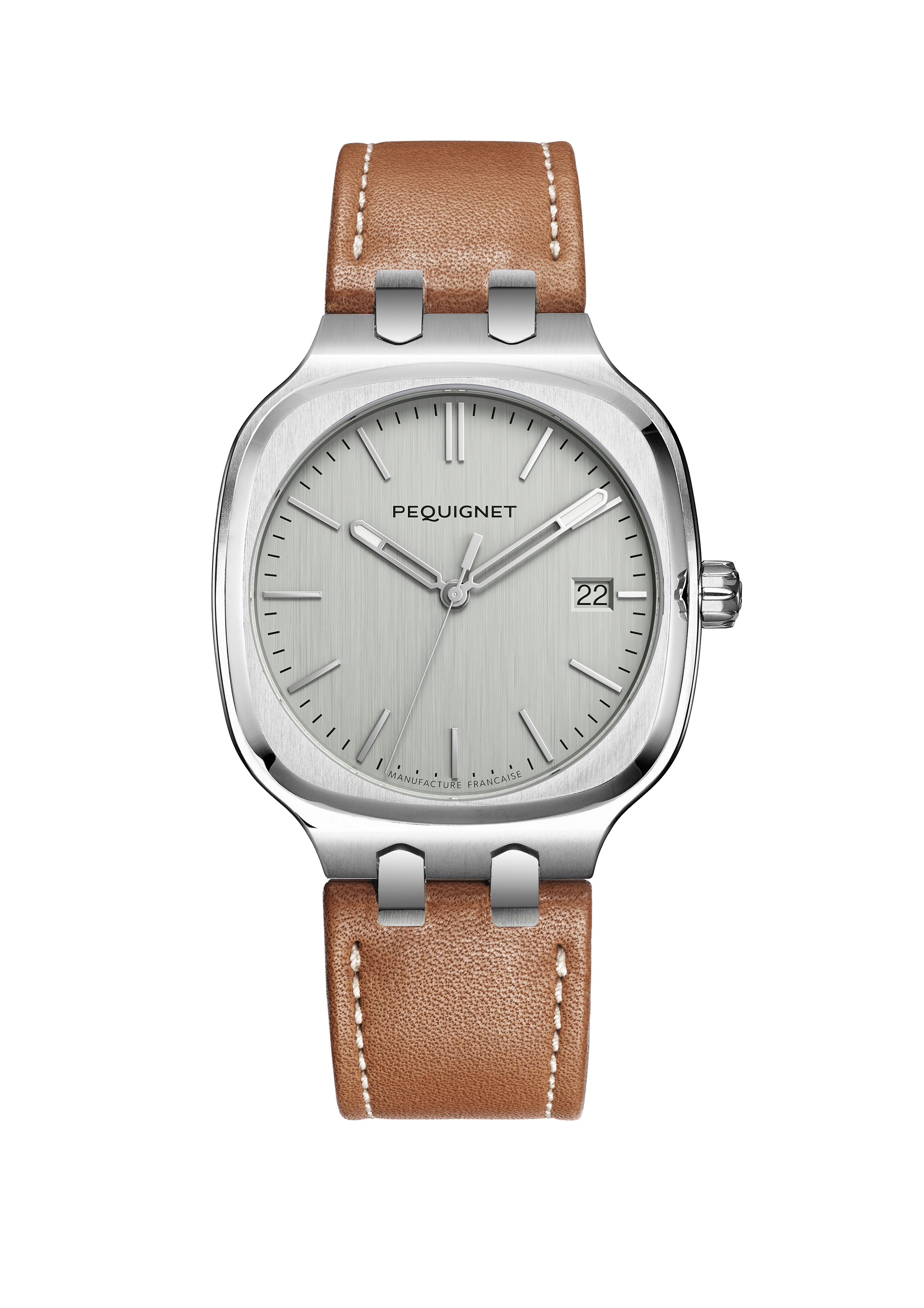 pequignet-concorde-40-mm-montre-femme-sport-chic-acier-cadran-argent-calibre-ini image 1