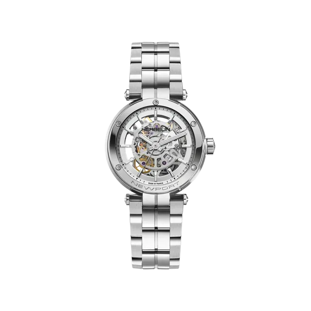 herbelin-newport-squelette-automatique-femme-acier image 1