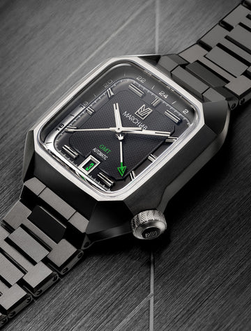 march-la-b-am2-gmt-automatique-shades-montre-homme-39mm-dlc-noir image 3